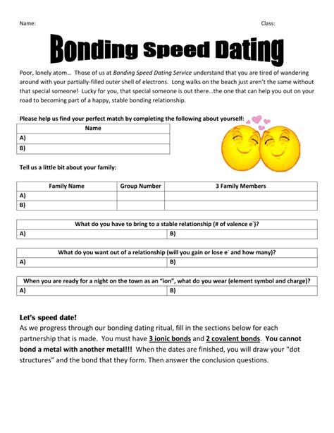 speed dating bonding